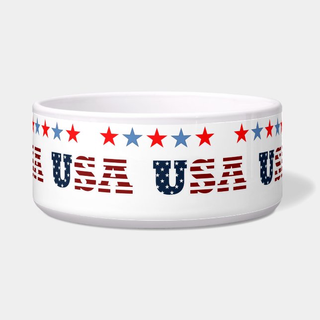 USA Pet Bowl Voerbakje (Voorkant)