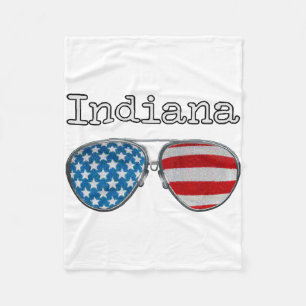USA PILOOTBRIL INDIANA FLEECE DEKEN