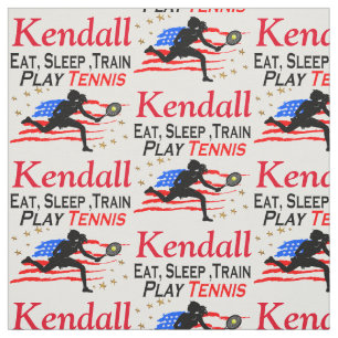 USA PLAY TENNIS GEPERSONALISEERDE STOF
