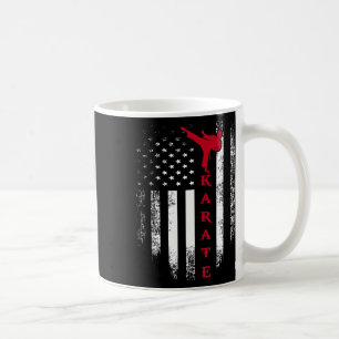 USA Rood Wit Karate Amerikaanse Vlag Cool Koffiemok