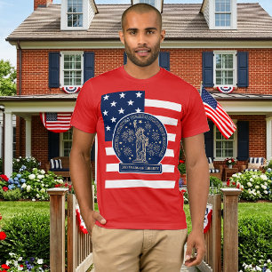 USA Semiquincentennial 250 Jaar Vrijheid Rood T-shirt