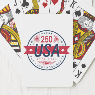 USA Semiquincentennial 250e verjaardag van Amerika Pokerkaarten