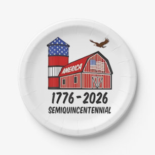 USA Semiquincentennial 250ste verjaardag 1776–2026 Papieren Bordje