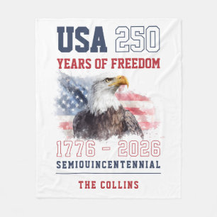USA Semiquincentennial 250ste verjaardag van Ameri Fleece Deken