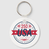 USA Semiquincentennial 250ste verjaardag van Ameri Sleutelhanger (Voorkant)