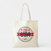 USA Semiquincentennial 250ste verjaardag van Ameri Tote Bag (Achterkant)