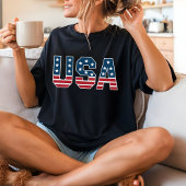 USA Shirt voor haar en hem, 4 juli Patriottisch