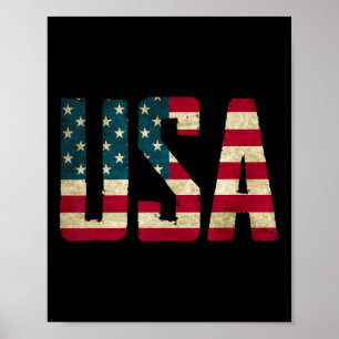 USA Shirt Vrouwen Mannen Kinder Amerikaanse Vlag P Poster