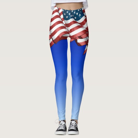 USA Skirt ILLUSION Longue version Fashion Leggings (Devant)