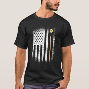 Usa Snooker 9 Balls 8 Balls Billiardspelers T-shirt