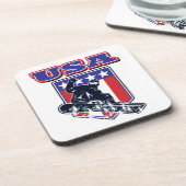 USA Snowboarding Drankjes Onderzetter (Linkerzijde)