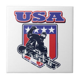 USA Snowboarding Tegeltje