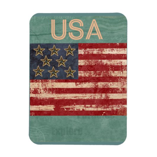 USA Souvenir Magnet Magneet (Verticaal)