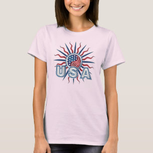 USA Starburst Yin Yang T-shirt