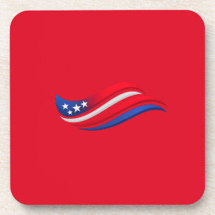 USA Stars & Stripes Golf Throw Kussen   Rood Wit Bier Onderzetter