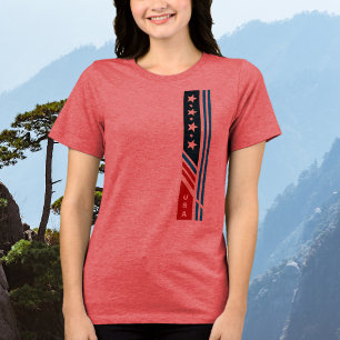 USA Stars Stripes Grafisch T-shirt