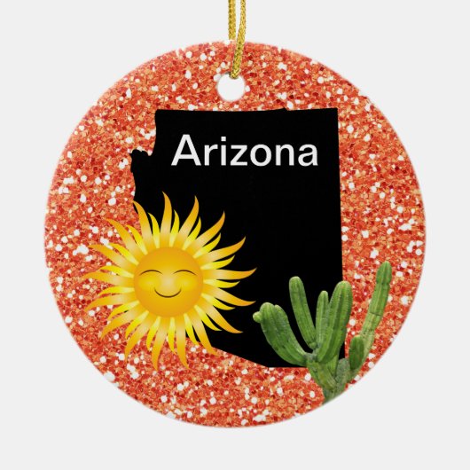 USA States Arizona - SRF Keramisch Ornament (Voorkant)