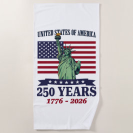 USA Statue of Liberty 250 Years 1776-2026 Strandlaken