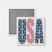 USA Sterren en Stripes Magnet Magneet (Voorkant / Achterkant)