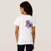 USA Strand Meisjes T-shirts (Achterkant volledig)