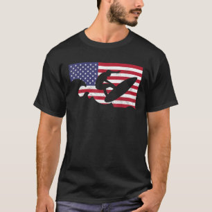 USA Summer Sport Games Surfen 2021 Amerikaanse vla T-shirt