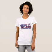 USA Surfer Independence Day Ladies T-Shirts (Devant entier)