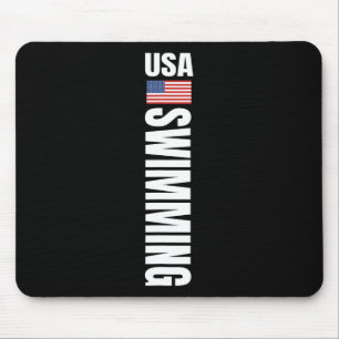 Usa Swimming Amerikaanse Vlag Zwem Sport Team Muismat