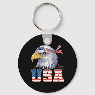 Usa T-shirt Amerikaanse vlag Mannen Vrouwen Kinder Sleutelhanger