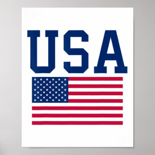 Usa T-shirt vrouwen mannen kinderen Amerikaanse vl Poster