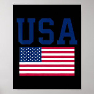Usa T-shirt Vrouwen Mannen Kinderen Amerikaanse Vl Poster