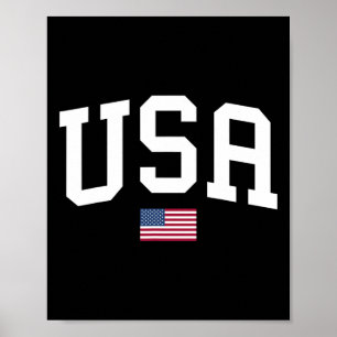 Usa T-shirt vrouwen mannen kinderen patriottische Poster