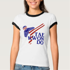 USA Taekwondo Kick (1) T-shirt