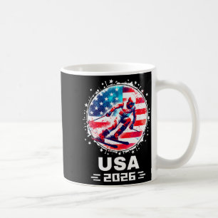 Usa-team 2026 skishirt voor mannen vrouwen kindere koffiemok