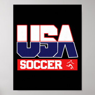 Usa Team Voetbal - Mannen en Vrouwen Amerikaanse S Poster