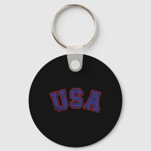 Usa-team voor patriottische Onafhankelijkheidsdag Sleutelhanger
