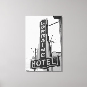 USA, Tennessee, Memphis: Nationale burgerrechten Canvas Afdruk