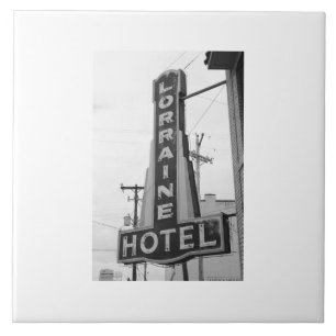 USA, Tennessee, Memphis: Nationale burgerrechten Tegeltje