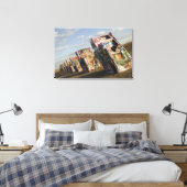 USA, TEXAS, Panhandle Area, Amarillo: Cadillac Canvas Afdruk (Insitu (Slaapkamer))