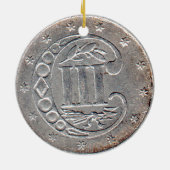 "USA three cent silver angle - Historical Ornament (Achterkant)