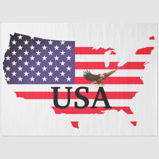 USA Tissue/Decoupage Papier (Voorkant)