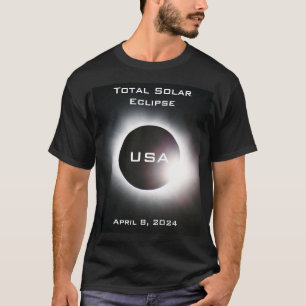 USA Totale zonsverduistering 8 april 2024 T-shirt
