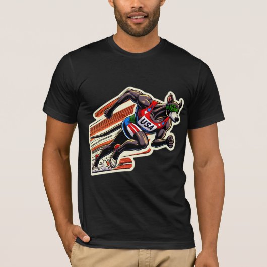 USA-TRACK EN VELD GREYHOUND 3 T-SHIRT (Voorkant)