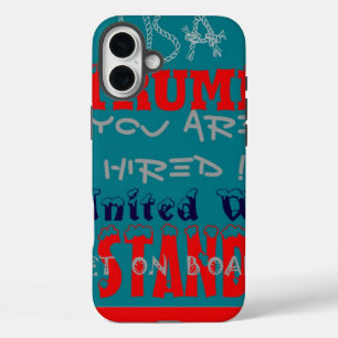 USA Trump: Je bent aangenomen! United We Stand Art iPhone 16 Plus Hoesje