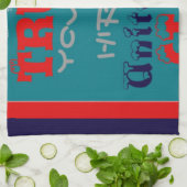 USA Trump: Je bent aangenomen! United We Stand Art Theedoek (Gevouwen)