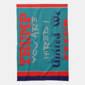 USA Trump: Je bent aangenomen! United We Stand Art Theedoek (Verticaal)