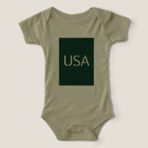"USA Typography in Green - Stijlvolle en gedurfde 