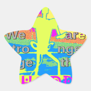 USA Unity Design: hoop en kracht Ster Sticker