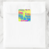 USA Unity Design: hoop en kracht Vierkante Sticker (Tas)