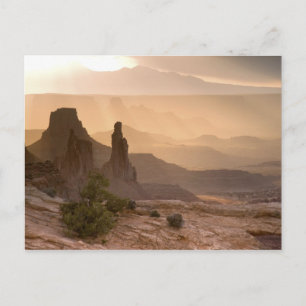 USA; Utah; Canyonlands National Park. Uitzicht van Briefkaart