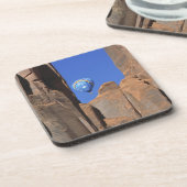 USA, Utah, Monument Valley. Een regenbooghete luch Drankjes Onderzetter (Linkerzijde)